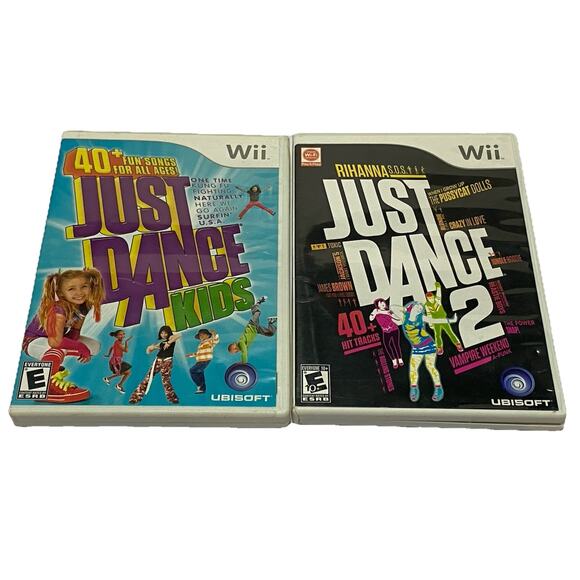 Just Dance Kids & Just Dance 2 - Nintendo Wii Game Lot Of 2 - Picture 1 of 5